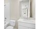 Bathroom featuring a shower-tub combo, a single sink vanity, and a toilet at 9153 Radiant Cir, Sarasota, FL 34241