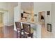 Kitchen with breakfast bar and two bar stools at 1605 21St W Ave, Palmetto, FL 34221