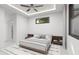 Bedroom with floating bed, neutral decor at 18040 Quincy Ave, Port Charlotte, FL 33948