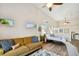 Bedroom with a sofa and a view of the patio at 2127 Lusitania Dr, Sarasota, FL 34231