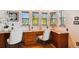 Bright office space with granite desk and hardwood floors at 2127 Lusitania Dr, Sarasota, FL 34231