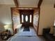 Inviting entryway with wood-paneled walls and bench at 3455 Gardenia St, Sarasota, FL 34237