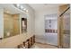 Bathroom under construction with vanity and shower at 5072 Higel Ave, Sarasota, FL 34242