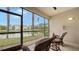 Peaceful screened patio with scenic pond view at 5235 Parisienne Pl # 101B28, Sarasota, FL 34238