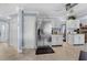 Spacious kitchen featuring stainless steel appliances and ample cabinetry at 609 Elba Dr, Nokomis, FL 34275