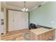 Spacious home office with wood desk and built in cabinets at 7005 River Hammock Dr # 103, Bradenton, FL 34212
