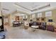 Spacious living room with a leather couch and a coffee table at 7416 Birds Eye Ter, Bradenton, FL 34203
