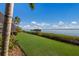 Landscaped backyard with a view of the water at 805 Riviera Dunes Way, Palmetto, FL 34221