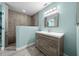 Modern bathroom with walk-in shower and vanity at 901 31St W Ave, Palmetto, FL 34221