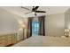 Main bedroom with a water view and wood flooring at 119 Tidewater Dr # 119, Bradenton, FL 34210