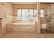 Bathroom with a built-in tub and walk-in shower at 1397 Harbor Dr, Sarasota, FL 34239