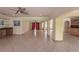 Open living space with tile floors and access to patio at 1397 Harbor Dr, Sarasota, FL 34239