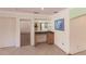 Built-in wet bar with granite countertop and wood cabinets at 1397 Harbor Dr, Sarasota, FL 34239