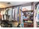 Large walk-in closet with ample shelving and hanging space at 1611 Clower Creek Dr # Ha236, Sarasota, FL 34231