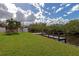 Private dock and lush waterfront landscape at 2506 41St E St, Bradenton, FL 34208