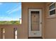 Exterior view of condo building entrance with a door number at 3640 Ironwood Cir # 601N, Bradenton, FL 34209
