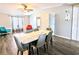 Bright dining area with marble-top table and gray chairs at 4114 43Rd W Ave, Bradenton, FL 34205