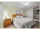 Cozy bedroom with a queen-size bed and built-in workspace at 4528 106Th W St, Bradenton, FL 34210