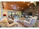 Vaulted ceilings and wood beams in open living space at 4528 106Th W St, Bradenton, FL 34210