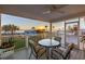 Relaxing screened porch overlooking the water with sunset views at 4528 106Th W St, Bradenton, FL 34210