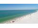 Aerial view of Siesta Key Beach showing the shoreline and ocean at 5125 Oxford Dr, Sarasota, FL 34242