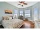 Bright bedroom with water views and hardwood floors at 5531 2Nd Avenue W Cir, Palmetto, FL 34221