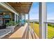 Spacious deck with water views and access to the interior at 5531 2Nd Avenue W Cir, Palmetto, FL 34221
