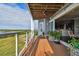 Deck with water views, plants, and access to the interior at 5531 2Nd Avenue W Cir, Palmetto, FL 34221