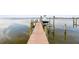 Private dock with boat lift, offering convenient water access at 5531 2Nd Avenue W Cir, Palmetto, FL 34221