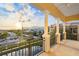Private balcony overlooking water and neighborhood at 6418 Margarita Shores Ln, Apollo Beach, FL 33572
