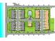 Site plan of the community, showing building locations and amenities like a pool at 6418 Margarita Shores Ln, Apollo Beach, FL 33572
