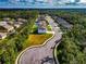An aerial view of a residential lot in a neighborhood at 7404 Mill Hopper Ct, Palmetto, FL 34221