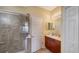 Clean bathroom with vanity and shower at 7616 Alumni Trl, Sarasota, FL 34243