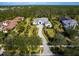 Single-Gathering home with circular driveway and manicured landscaping at 8325 Lindrick Ln, Bradenton, FL 34202