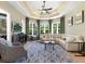 Relaxing Gathering room with a comfortable sectional sofa and large windows at 8325 Lindrick Ln, Bradenton, FL 34202