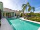 Sparkling pool with spacious patio and lush landscaping at 8325 Lindrick Ln, Bradenton, FL 34202