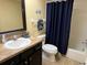 Clean bathroom with a shower/tub combo and updated vanity at 1111 Faith W Cir # 2003, Bradenton, FL 34212