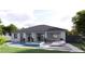 Relaxing pool and patio area with lounge chairs at 12198 Terkelsen Ave, Port Charlotte, FL 33981