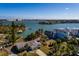 Wide aerial view of waterfront home and neighborhood at 15815 Redington Dr, Redington Beach, FL 33708