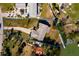 Aerial view of single story home and property at 15815 Redington Dr, Redington Beach, FL 33708