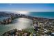 Aerial view of a house near the water at 15815 Redington Dr, Redington Beach, FL 33708