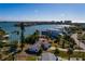 Wide aerial view of waterfront home and neighborhood at 15815 Redington Dr, Redington Beach, FL 33708