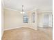 Spacious dining area with neutral walls and tile flooring at 20345 Reale Cir, Venice, FL 34293