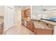 Spacious kitchen with granite countertops and stainless steel appliances at 20345 Reale Cir, Venice, FL 34293