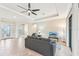 Bright living room with tile floors and neutral decor at 20345 Reale Cir, Venice, FL 34293