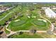 Aerial view of a green golf course at 3405 Avenida Madera # B, Bradenton, FL 34210