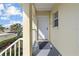 Condo building exterior with private entrance and balcony at 414 Cerromar S Cir # 249, Venice, FL 34293