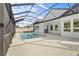 Inviting pool and patio with screened enclosure at 13009 Bliss Loop, Bradenton, FL 34211