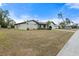 Single story home with attached garage and landscaping at 484 Saturn Ave, Sarasota, FL 34243