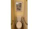 Small bathroom with toilet and storage cabinet at 5973 Terrace Park N Dr # 208, St Petersburg, FL 33709